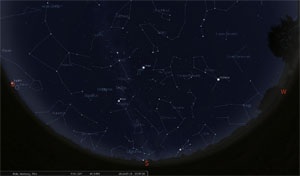 Sternenhimmel im Juli - Blick nach Norden Sternenhimmel im Juli - Blick nach Norden