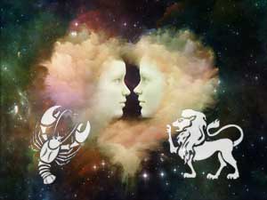 krebs-loewe-klein Krebs und Löwe