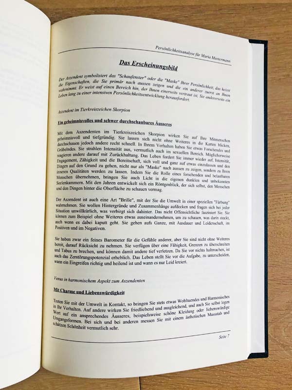 Geburtshoroskop Muster Geburtshoroskop Muster