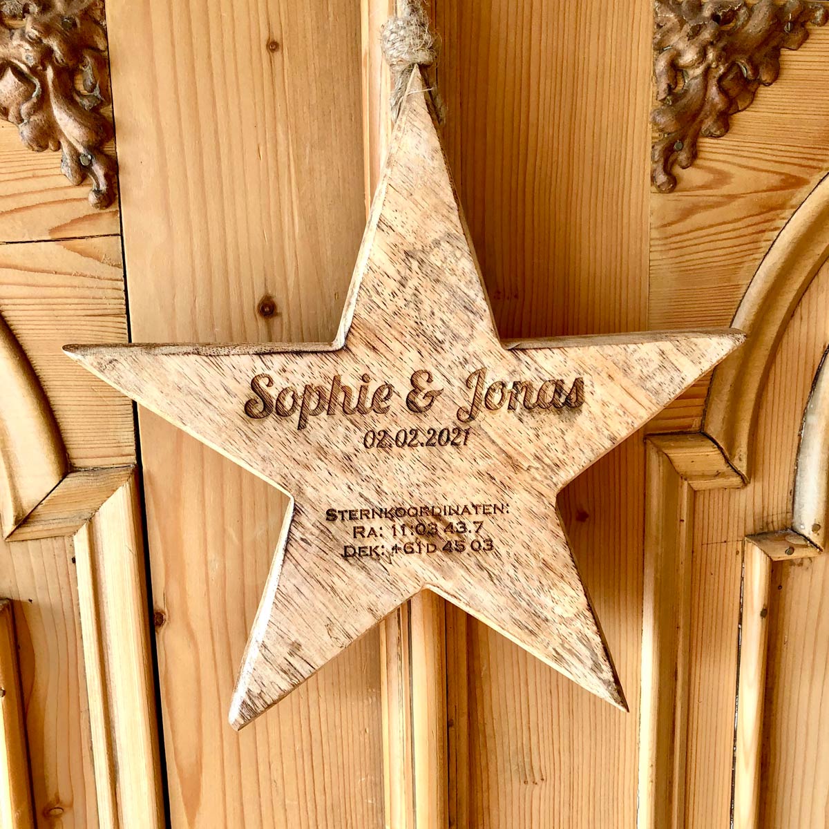Holzstern Trophäe Holzstern Trophäe