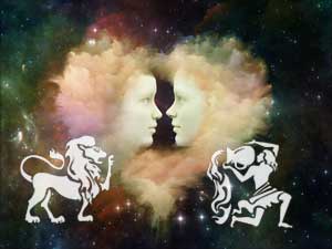 Löwe und Wassermann