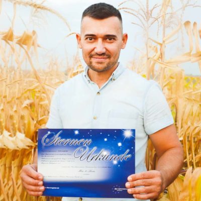 Mann mit Sterntaufe Mann mit Sterntaufe