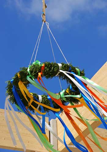 Richtkranz zum Richtfest Richtkranz zum Richtfest